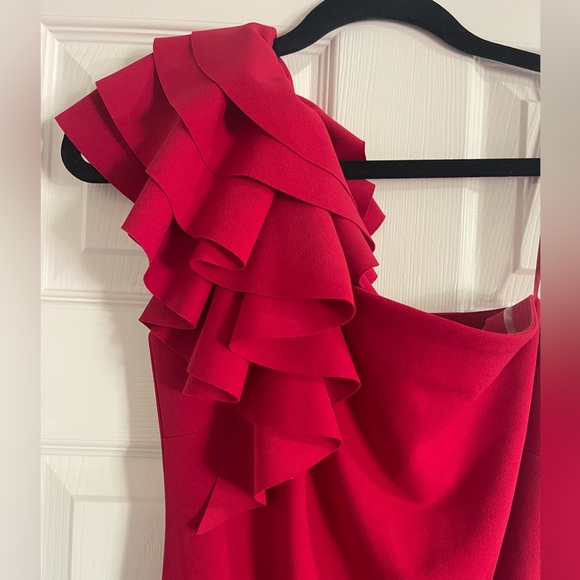 New NWT Vince Camuto Red Cocktail Dress with Ruffle strap - Picture 5 of 5